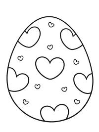 Uovo di Pasqua a forma di cuore