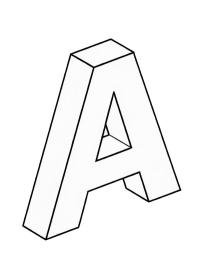 Lettera A 3D