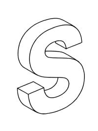 Lettera S 3D