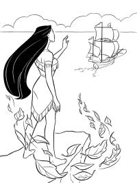 Pocahontas saluta la nave