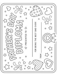 Diploma per la Festa del Papà