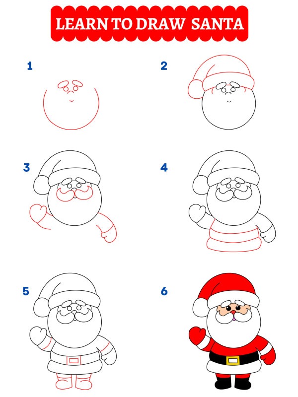 Come disegnare Babbo Natale