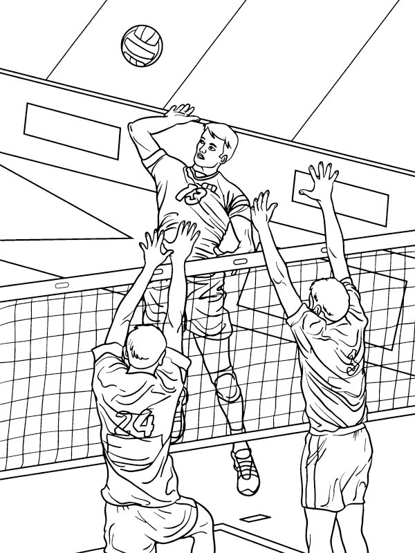 Pallavolo disegno da colorare