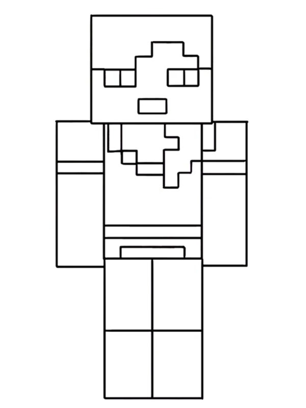 Alex (Minecraft) disegno da colorare