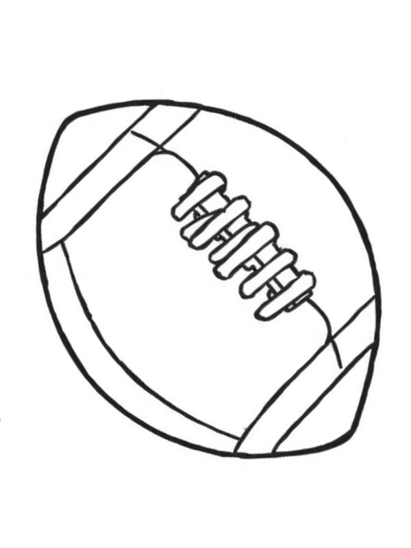 Pallone da football americano disegno da colorare