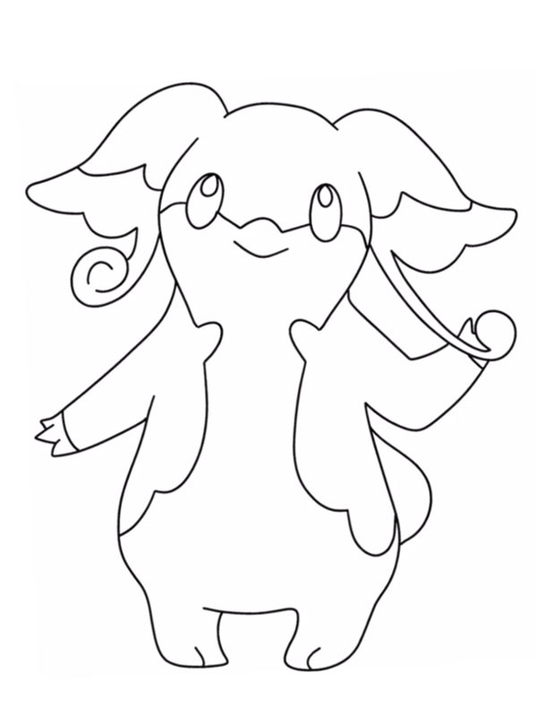 Audino (Pokémon) disegno da colorare