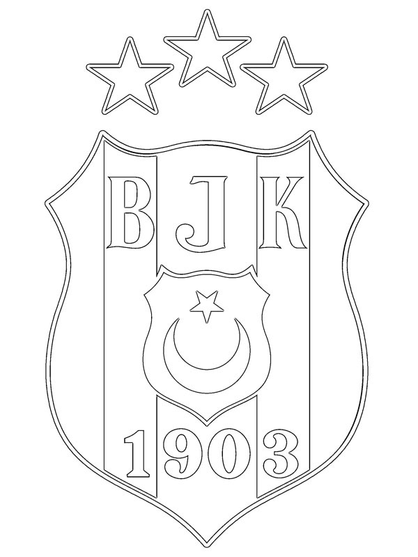 Beşiktaş disegno da colorare