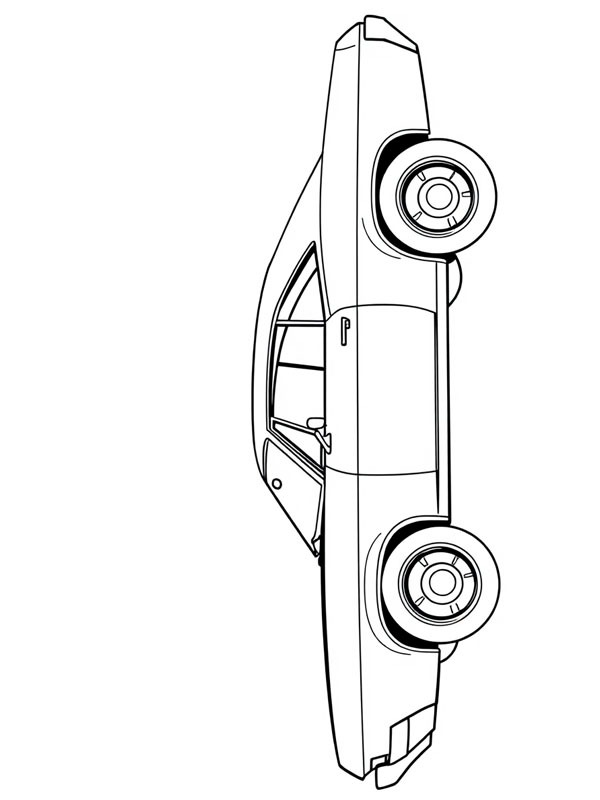 Chevrolet Impala Sport 1967 disegno da colorare