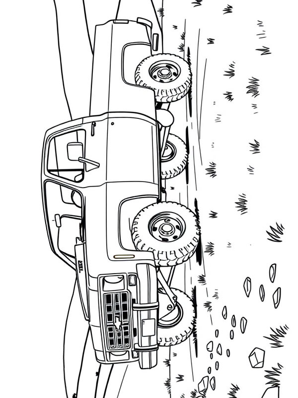 Chevrolet K10 1975 disegno da colorare