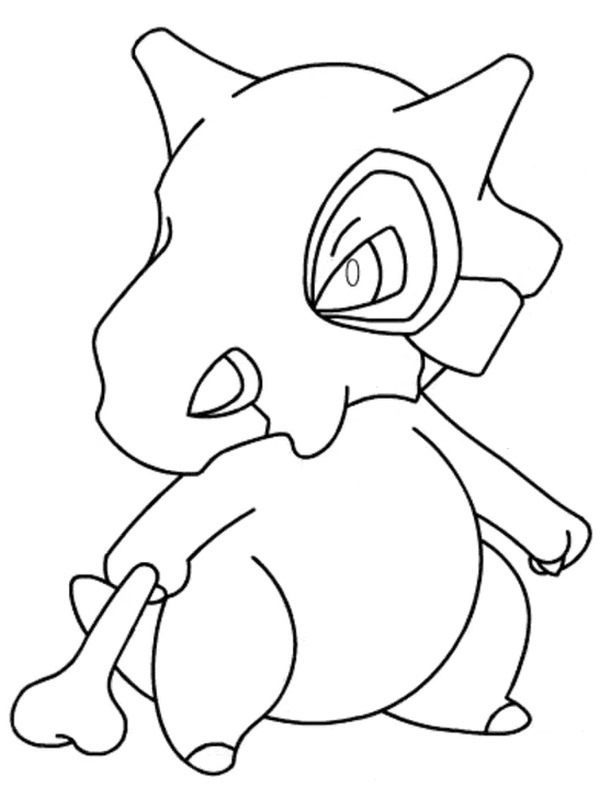 Cubone (Pokémon) disegno da colorare