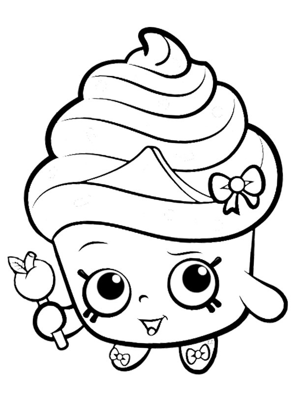 Cupcake Queen Shopkins disegno da colorare