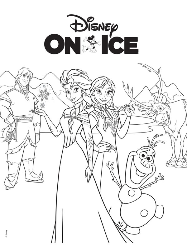 Disney On Ice: Frozen disegno da colorare