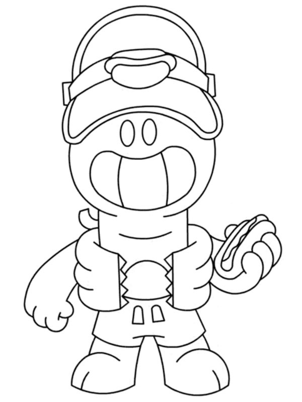 Doug Brawl Stars disegno da colorare