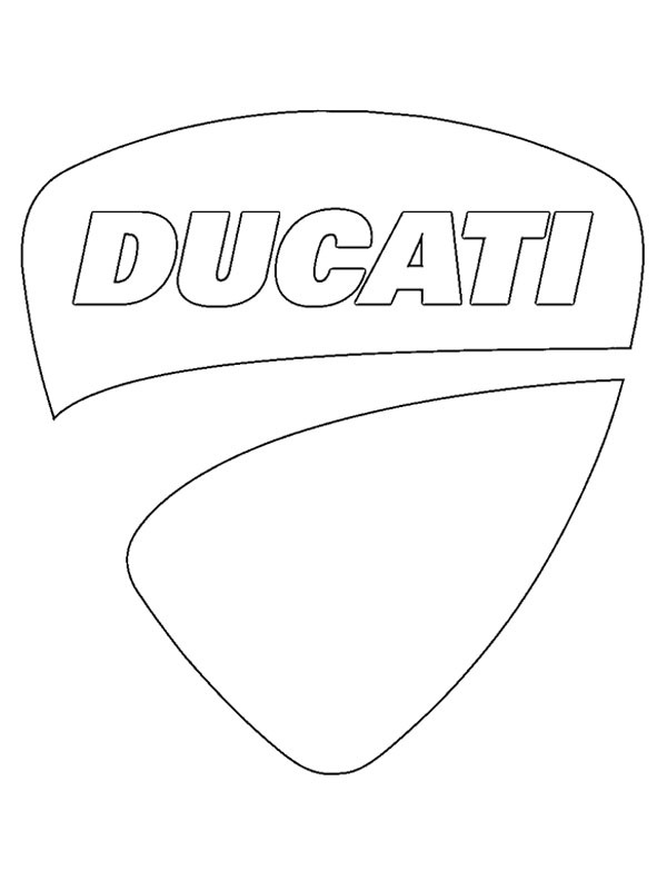 Logo Ducati disegno da colorare