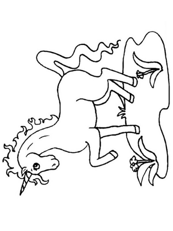 Unicorno disegno da colorare