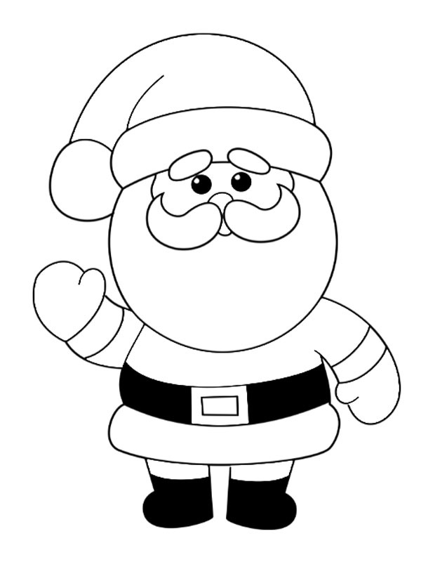 Babbo Natale disegno da colorare