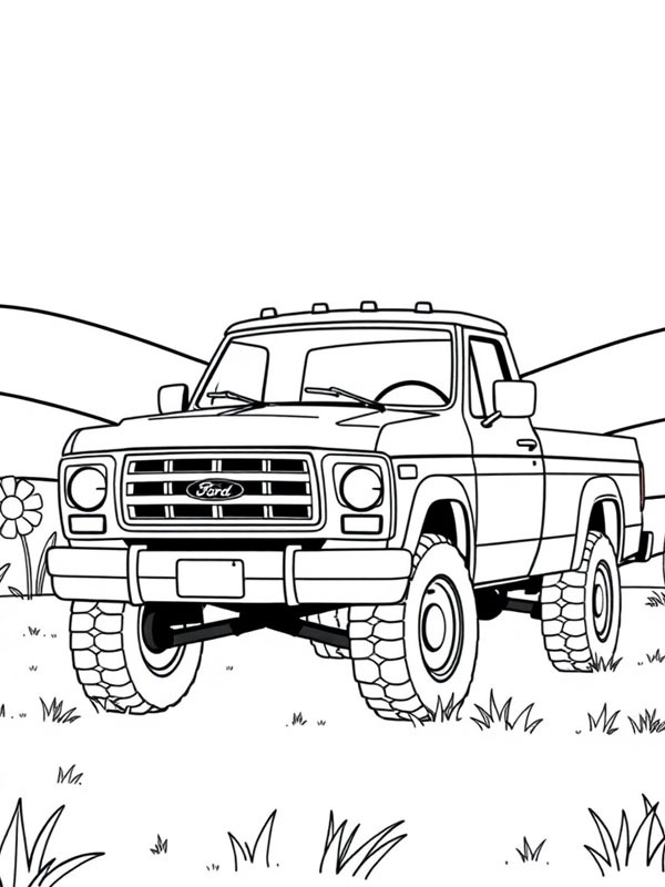 Ford F 150 disegno da colorare