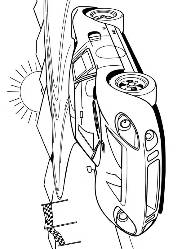 Ford GT40 disegno da colorare