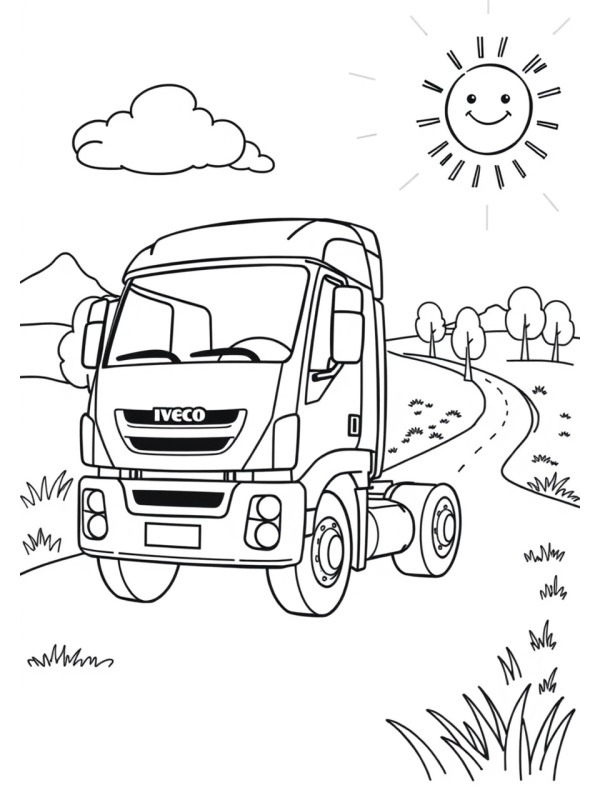 Camion Iveco disegno da colorare