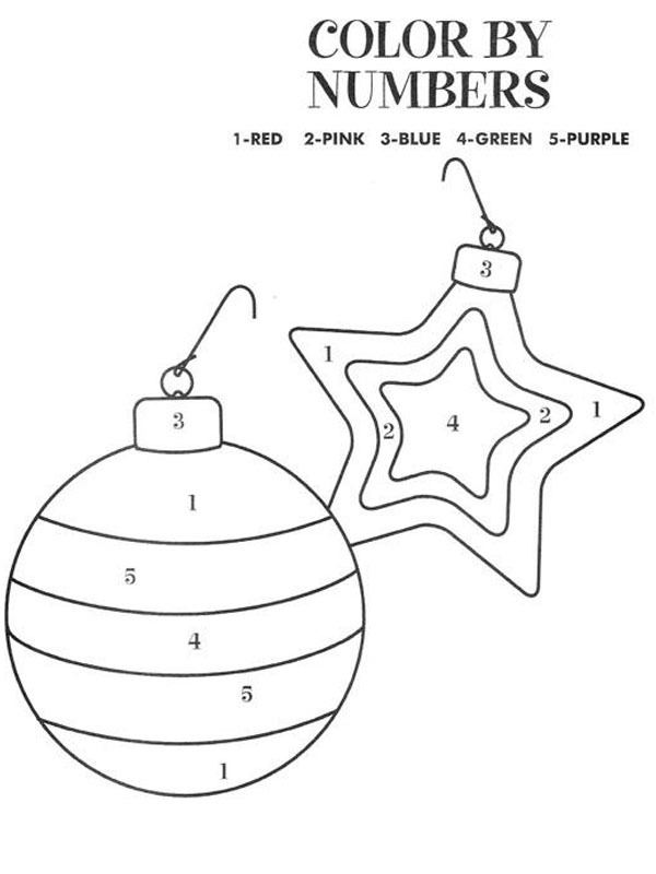 Pallina di Natale da colorare disegno da colorare