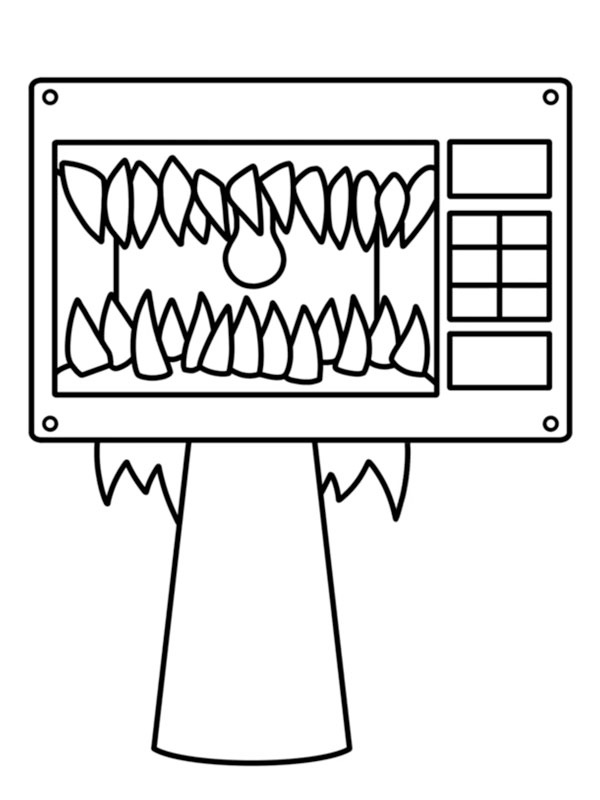 Lily Microwave (Incredibox Sprunki) disegno da colorare