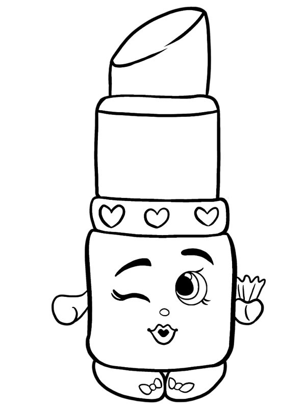 Lippy Lips Shopkins disegno da colorare