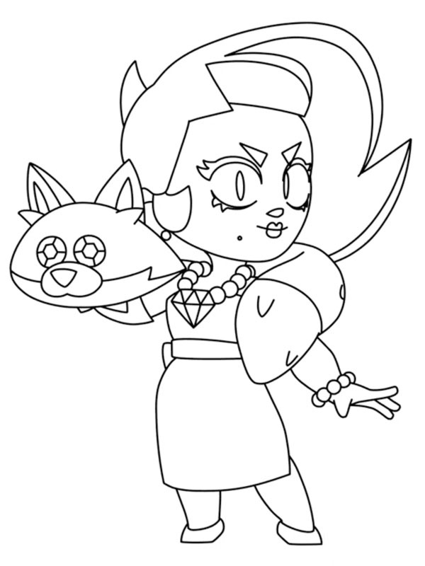 Lola Brawl Stars disegno da colorare