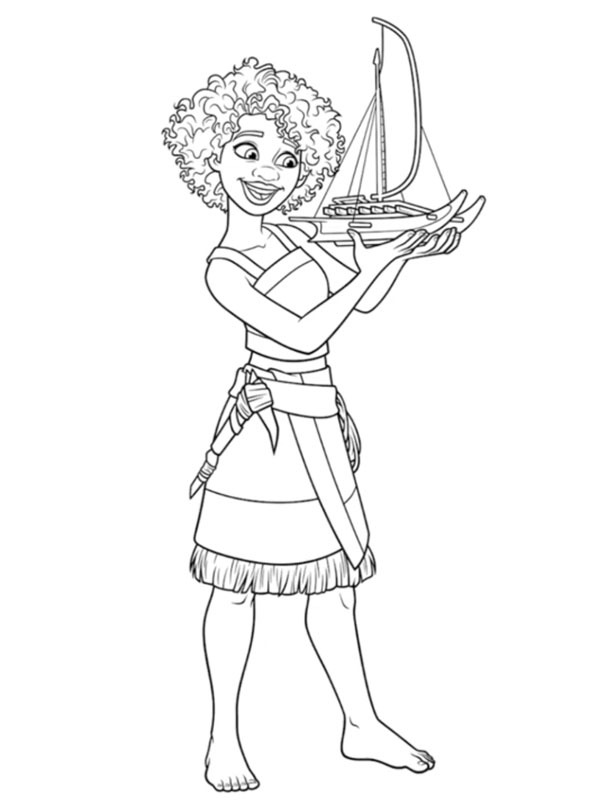 Loto (Moana 2) disegno da colorare