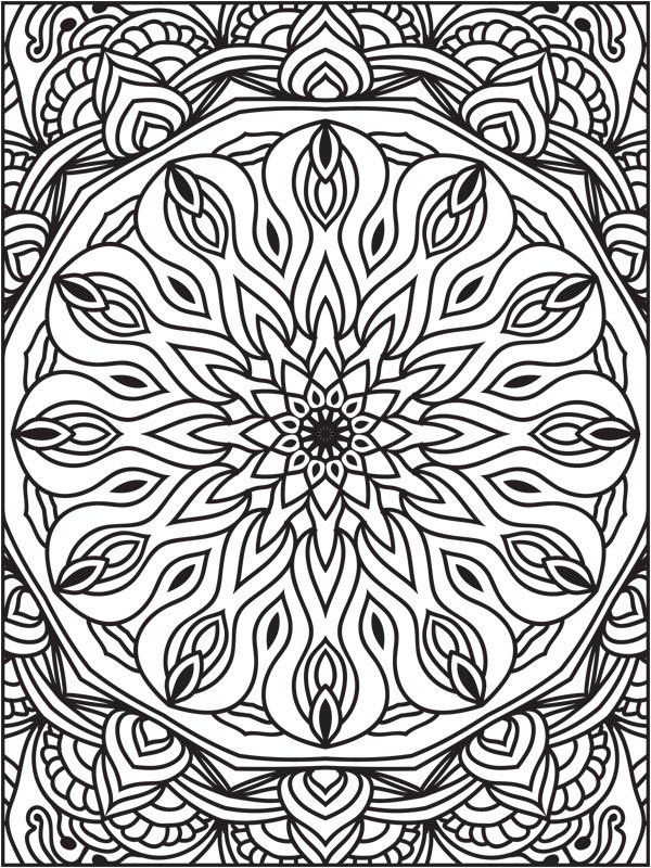 Mandala 2 disegno da colorare