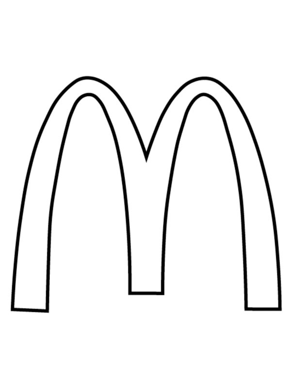 McDonalds logo disegno da colorare