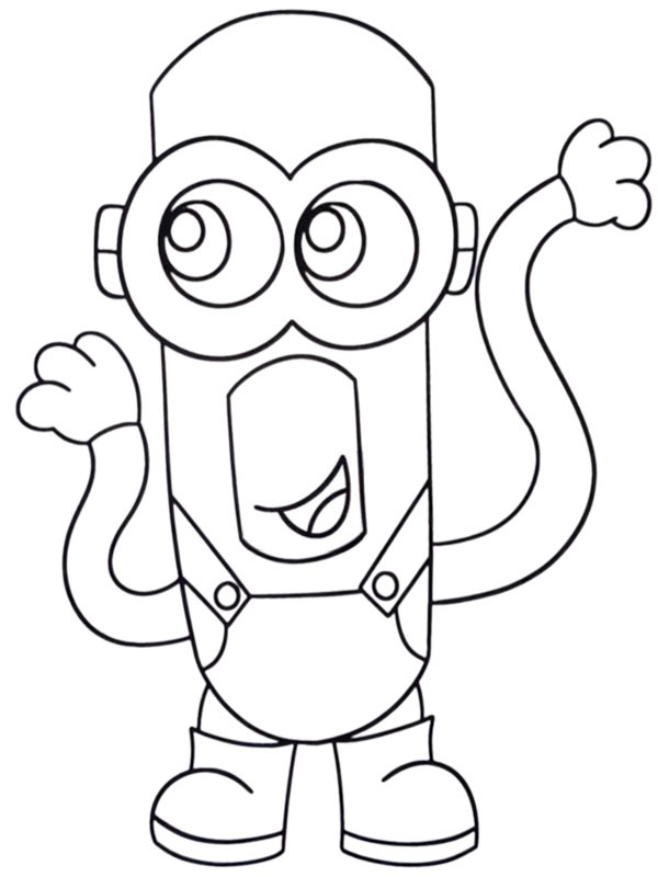 Mega Minion Tim disegno da colorare