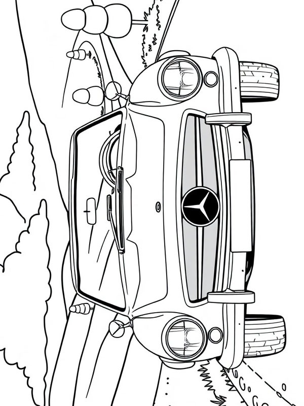 Mercedes-Benz 190 SL disegno da colorare