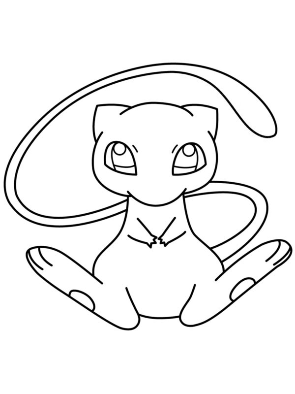 Mew (Pokémon) disegno da colorare