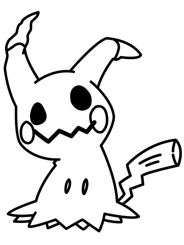 Mimikyu (Pokémon) disegno da colorare