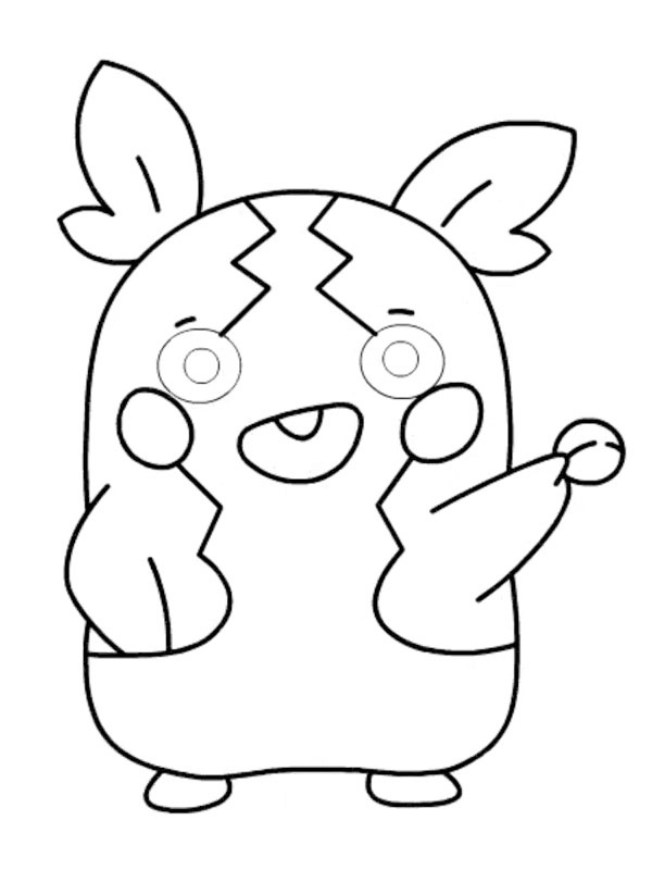 Morpeko (Pokémon) disegno da colorare