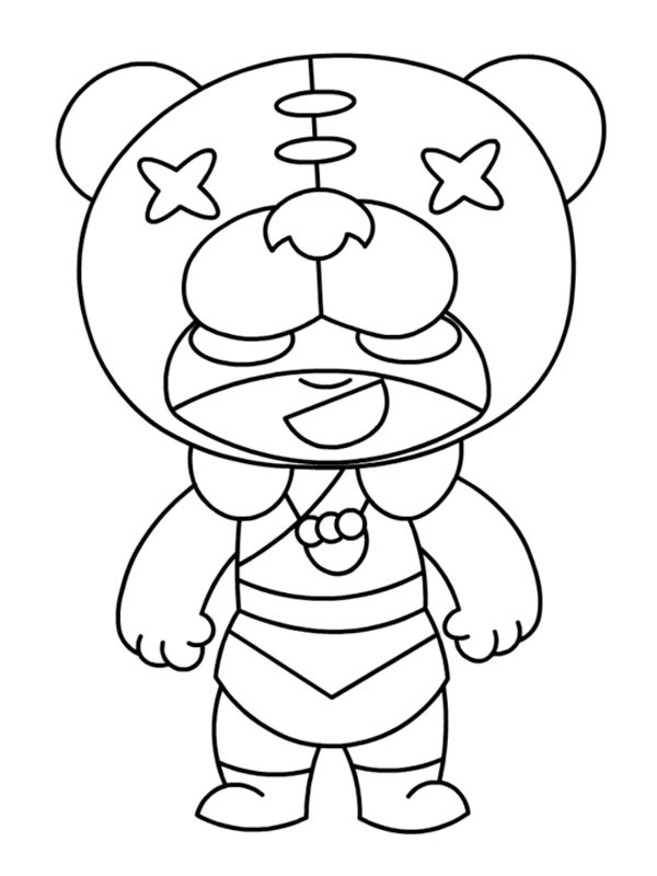 Nita Brawl Stars disegno da colorare