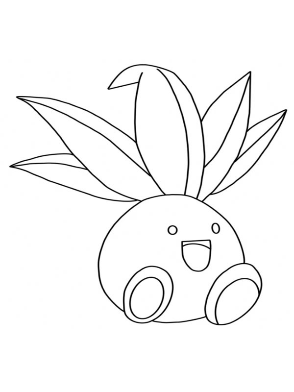 Oddish (Pokémon) disegno da colorare