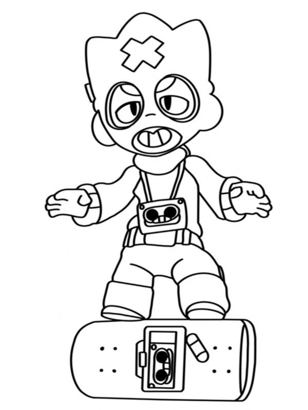 Ollie Brawl Stars disegno da colorare