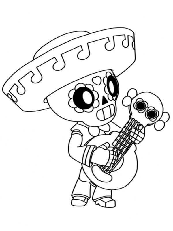 Poco Brawl Stars disegno da colorare