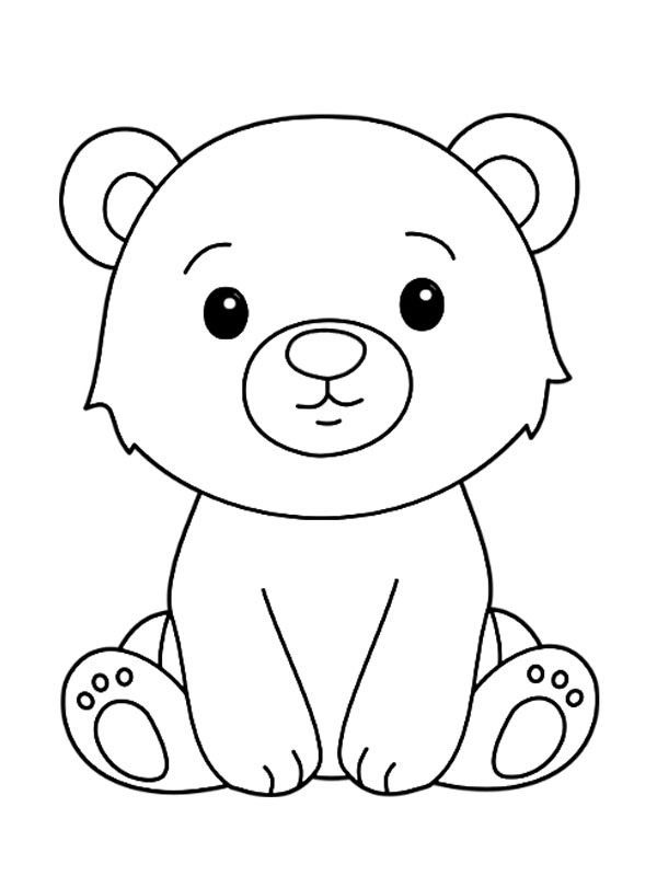 Orso disegno da colorare