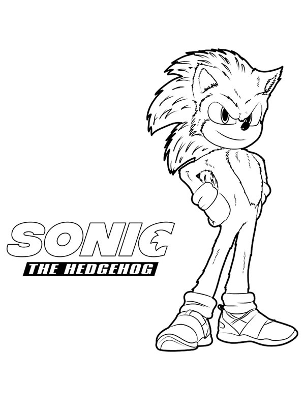 Sonic il riccio disegno da colorare