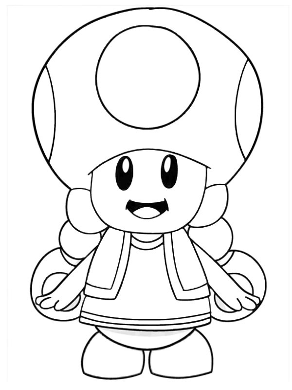 Toadette disegno da colorare