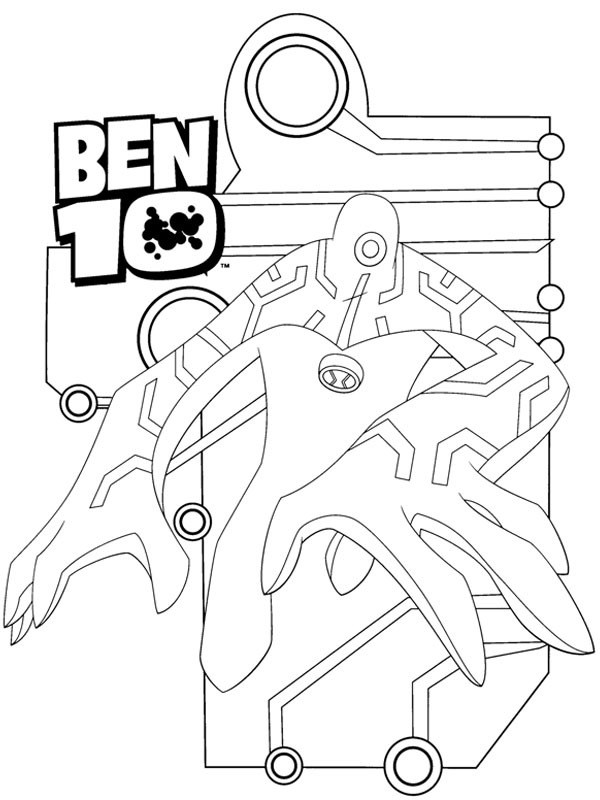 PlusUltra Ben10 disegno da colorare