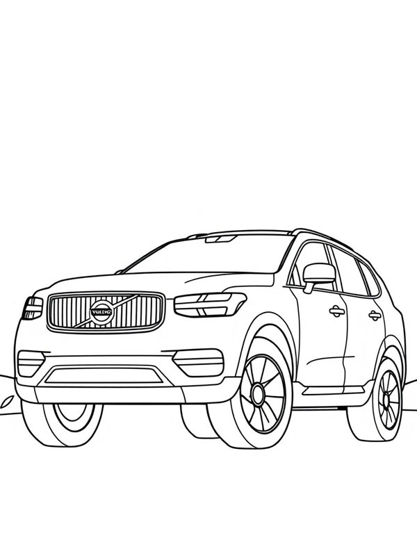 Volvo XC60 disegno da colorare